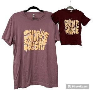 Mini and Mine Matching Mommy and Me Tees 2T/L